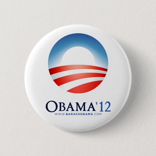Knopf Obama 2012 Button (Vorderseite)