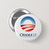 Knopf Obama 2012 Button (Vorne & Hinten)
