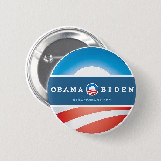 Knopf Obama 2012 Button (Vorne & Hinten)