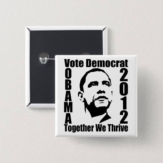Knopf OBAMA 2012 Button (Vorne & Hinten)