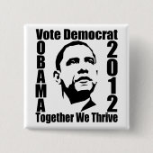 Knopf OBAMA 2012 Button (Vorderseite)