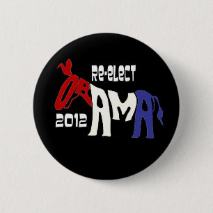 Knopf Obama 2012 Button