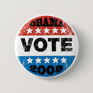Knopf Obama-Abstimmungs-2008 Button
