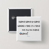 Knopf Obama-bama-BO-bama Button (Vorne & Hinten)