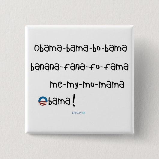 Knopf Obama-bama-BO-bama Button (Vorderseite)