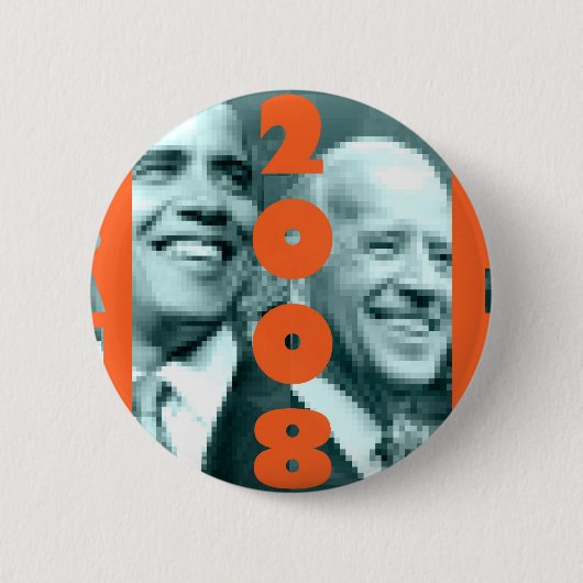 Knopf Obama Biden 2008 Button (Vorderseite)