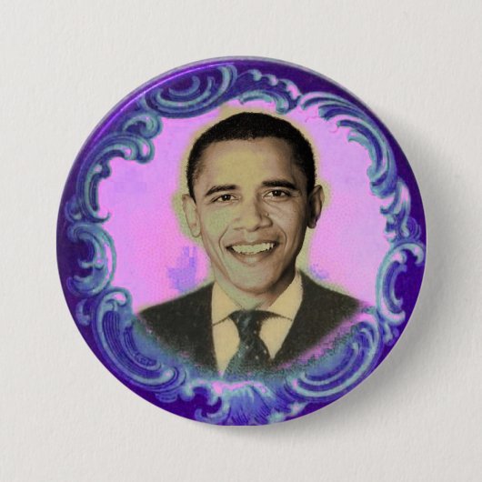 Knopf Obama Blacklight Button (Vorderseite)
