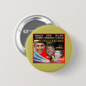 Knopf Obama Edwards Hillary Button (Vorne & Hinten)