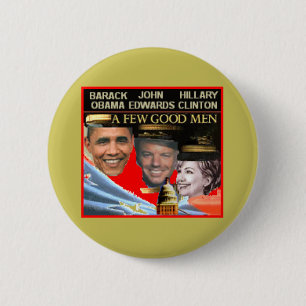 Knopf Obama Edwards Hillary Button