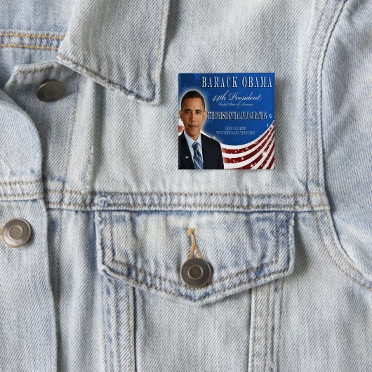Knopf Obama-Einweihungs-2013 Button (Beispiel)