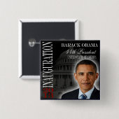 Knopf Obama-Einweihungs-2013 Button (Vorne & Hinten)