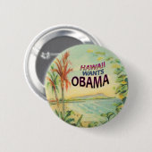 Knopf Obama Hawaii Button (Vorne & Hinten)