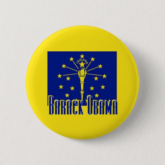 Knopf Obama INDIANA Button (Vorderseite)