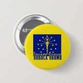 Knopf Obama INDIANA Button (Vorne & Hinten)