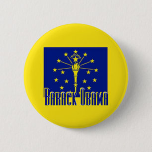 Knopf Obama INDIANA Button