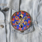 Knopf Obama-Kaleidoskop-4-Inch Button (Beispiel)