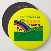 Knopf Obama Kalifornien Button (Vorne & Hinten)