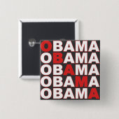 Knopf Obama Obama Button (Vorne & Hinten)