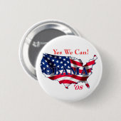 Knopf Obama USA Button (Vorne & Hinten)