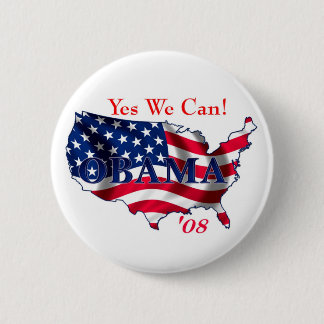 Knopf Obama USA Button