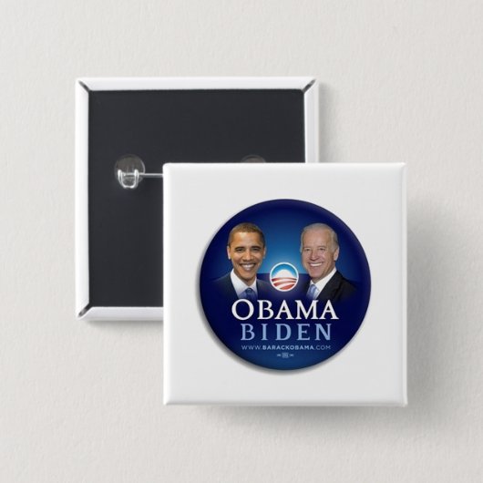 Knopf ObamaBiden 2 Button (Vorne & Hinten)