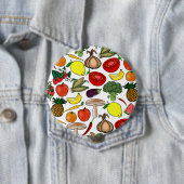 Knopf Obst & Gemüse, riesig Button (Beispiel)