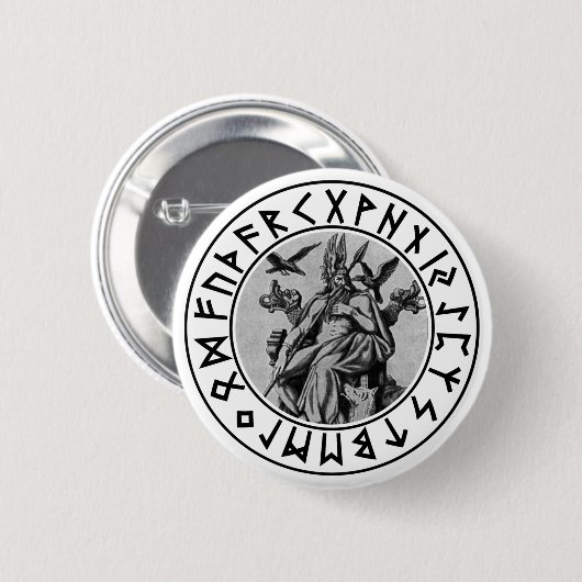 Knopf Odin Schild Button (Vorne & Hinten)