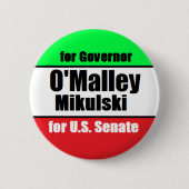 Knopf O'Malley Mikulski Button (Vorderseite)