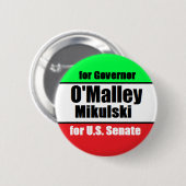 Knopf O'Malley Mikulski Button (Vorne & Hinten)
