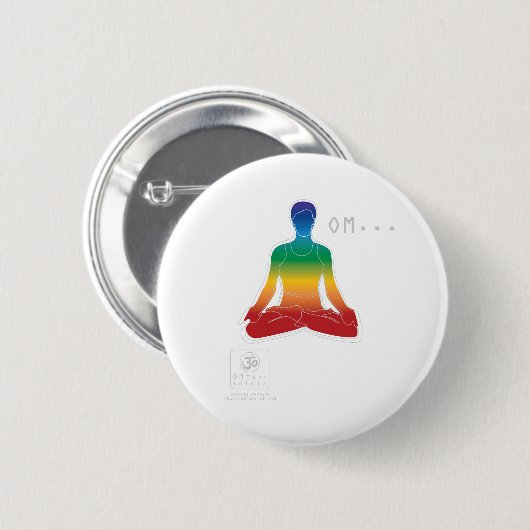 Knopf OMs Lotus Chakras Button (Vorne & Hinten)