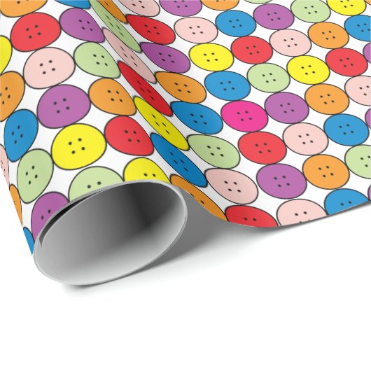 Knopf-Packpapier Geschenkpapier (Rolleneckpunkt)