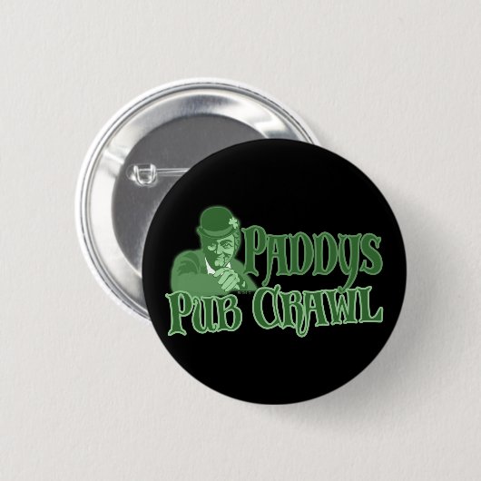 Knopf Paddys Pub Crawl Button (Vorne & Hinten)