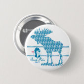 Knopf Palin Elch-2012 Button (Vorne & Hinten)