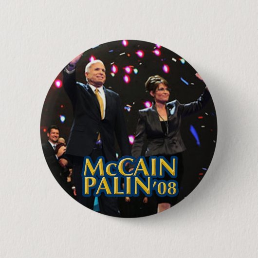 Knopf Palin McCain Button (Vorderseite)