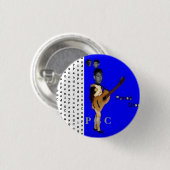 Knopf Panda Grooming Company Button (Vorne & Hinten)