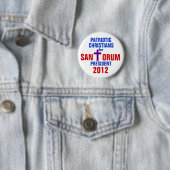 KNOPF-PATRIOTISCHE CHRISTEN RICK SANTORUM 2012 BUTTON (Beispiel)