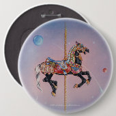 Knopf - Petaluma Karussell-Pferd 1 Button (Vorne & Hinten)