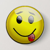 Knopf "Piercing Tongue Face Funny" Button (Vorderseite)