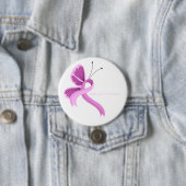 Knopf "Pink Awareness Ribbon Butterfly" Button (Beispiel)