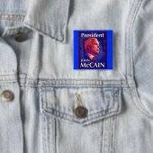 Knopf Präsidenten-John McCain Button (Beispiel)
