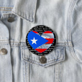 Knopf Puerto- Ricoflaggen-Hurrikan-Maria 2017 Button (Beispiel)
