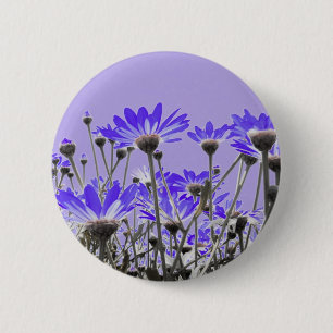 Knopf Purple Flowers Button