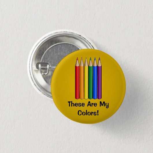 Knopf "Rainbow Pride" Button (Vorne & Hinten)