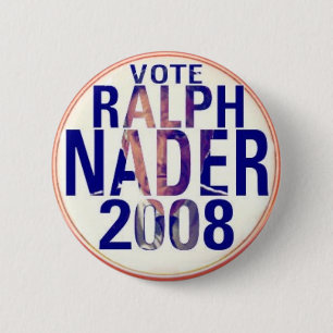 Knopf Ralph Naders 2008 Button