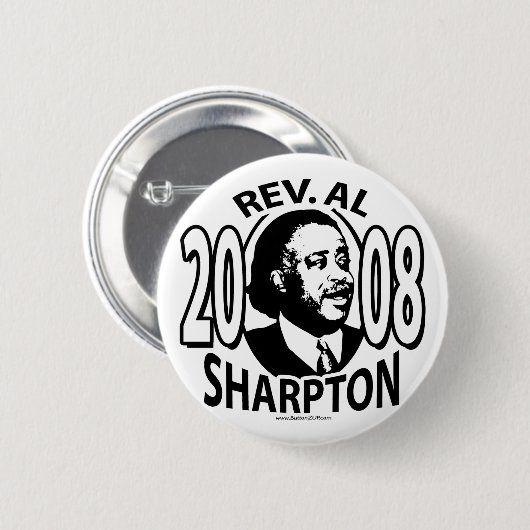 Knopf Rev.-Al Sharpton 2008 Button (Vorne & Hinten)