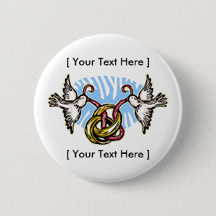 Knopf: Ringe und Tauben Button