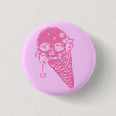 Knopf "Rosa Böse" Button (Vorderseite)