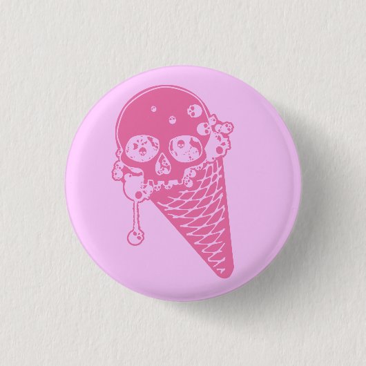 Knopf "Rosa Böse" Button (Vorderseite)
