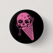 Knopf "Rosa Böse" Button (Vorderseite)