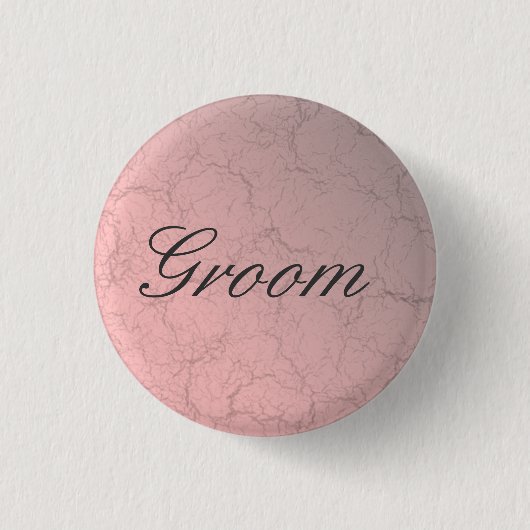 Knopf Rosa Grunge Button (Vorderseite)